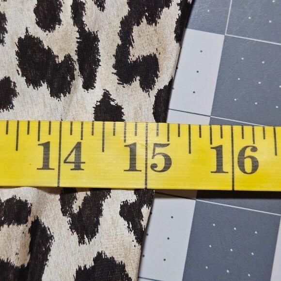 J Crew Leopard Print Midi Dress 6 Animal Print Y2K Quiet Luxury - Picture 8 of 12